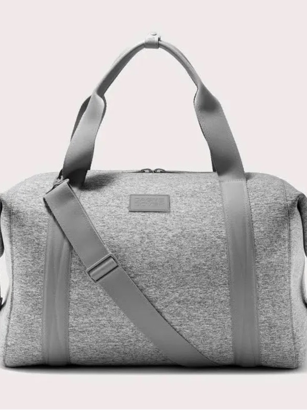 Dagne Dover Grey Duffel Bag - Heathered Gray Travel Tote XL